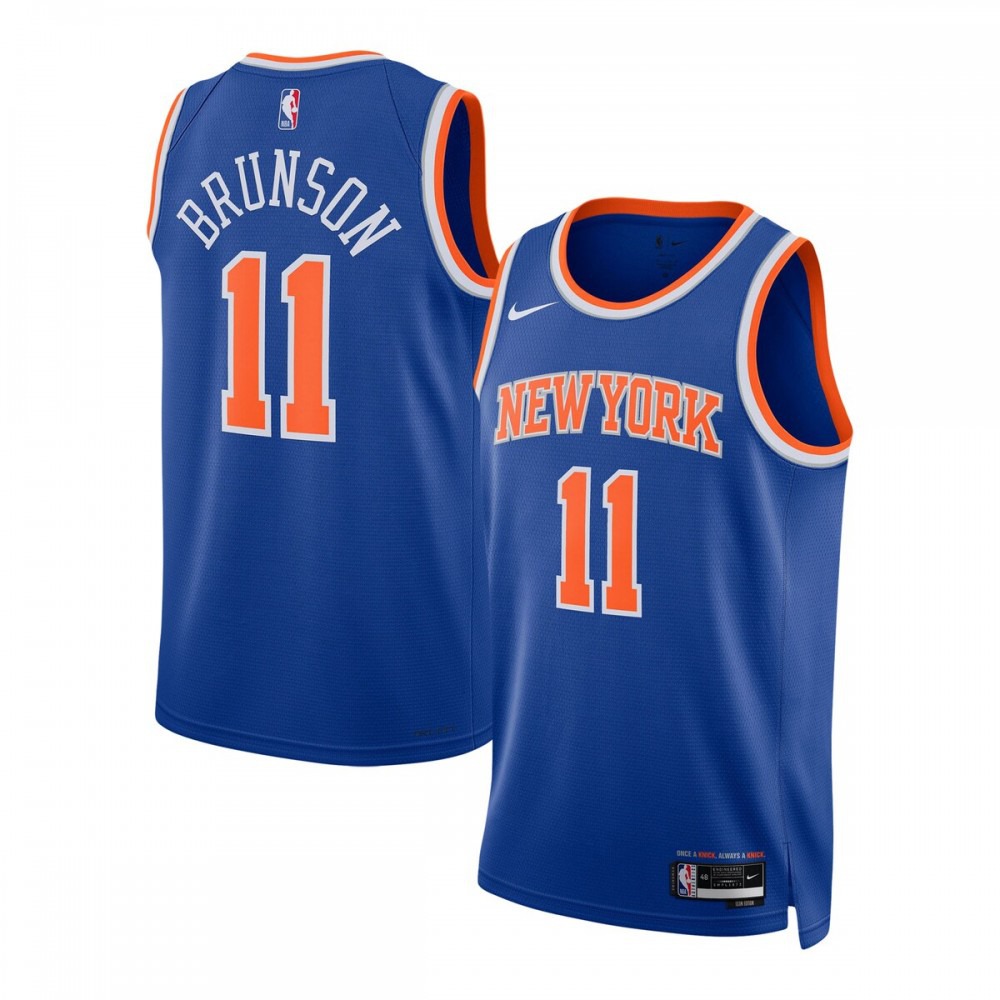 Jalen Brunson New York Knicks Unisex Swingman Jersey - Icon Edition - Blue-Pro Kit Vault | Brand New 26/27 Sports Jerseys